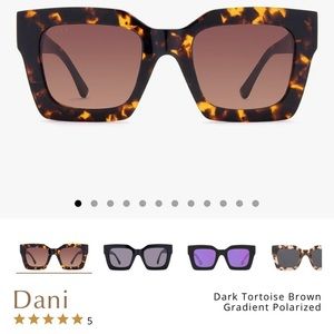 NWOT Dani Diff polarized sunglasses